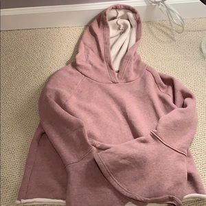 Dusty pink bell sleeve hoodie